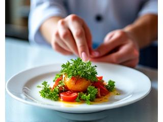 Chef preparing a healthy, vibrant salad, representing advanced nutrition masterclass