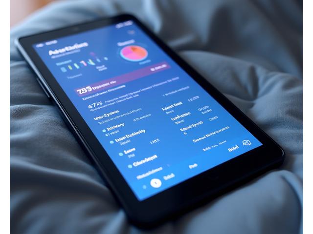 Interactive sleep assessment chart showing personal sleep patterns and environmental factors